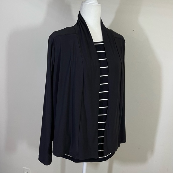 Attitudes by Renee Jackets & Blazers - Attitudes by Renee sz LG open front jacket blazer in black